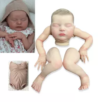 19-дюймовый комплект куклы Laura Reborn, уже окрашенные детали куклы Reborn с тканевым корпусом, множество детальных вен, комплект Mueca Bebe Reborn