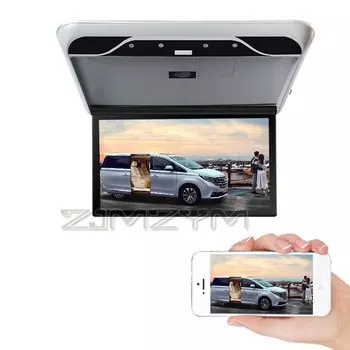 19-дюймовый мультимедийный видеоплеер, автомобильный монитор, универсальный автомобильный потолочный монитор MP5 с поддержкой входа HDMI USB/TF/FM