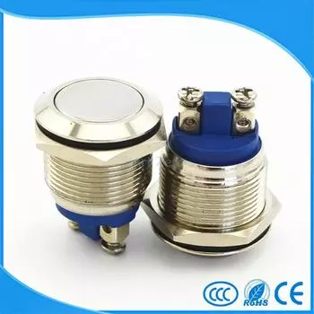 19 мм, нержавеющая сталь, водонепроницаемый IP67, антивандальный Мгновенный Кнопочный дверной звонок винт переключения Terminar