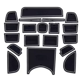 19 шт./компл. коврик для автомобильных ворот, коврик для водяного стакана, противоскользящая Накладка для Honda Vezel HRV Hr-v 2016 2015 2014 2013, аксессуары