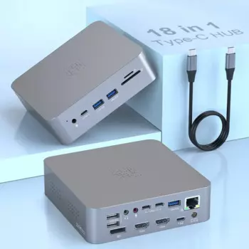 19 в 1, USB-хаб с портами USB Type-c