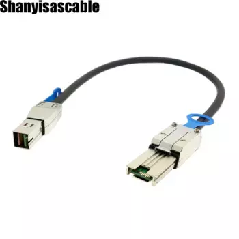 1.0M Mini SAS 4X SFF-8088 26P male to Mini SAS High Density HD SFF-8644 36P male Data Server Raid Cable adapter