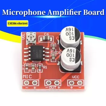LM386 плата усилителя со встроенным микрофоном Stlxy