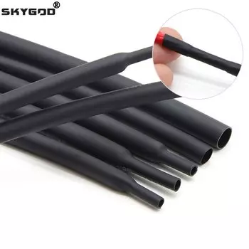 Термоусадочная трубка черная 0,6~210 мм