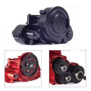 1/10 RC Рок Шестерня осевой RBX10 Ryft 4WD металлический корпус коробки передач с 17T шестерней латунный мотор редуктор обновленные детали