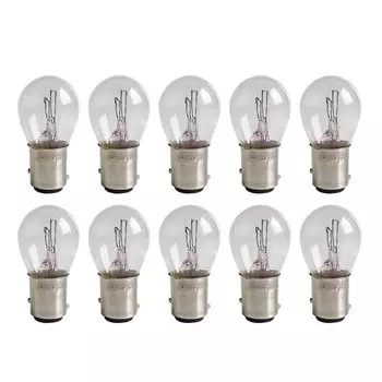 1/10 шт. автомобильный задний указатель поворота 1157 BAY15d теплый белый галогенный фонарь фонари заднего хода стоп-сигнал DRL 12 В