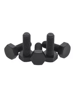 1-10 шт. M6 M8 M10 M12 черный нейлоновый шестигранный винт пластиковый болт с шестигранной головкой изолированный пластиковый винт
