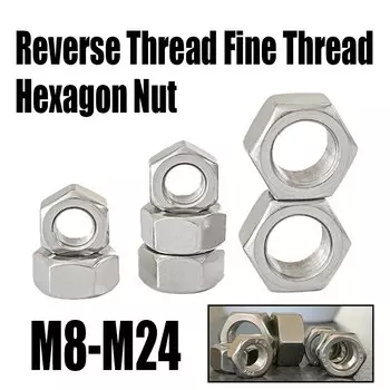 1-10 шт., шестигранная гайка с резьбой на левую руку