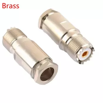 1-10 шт. SO239 UHF гнездовой разъем SL16 UHF зажим для припоя для RG8 RG213 RG165 LMR400 7D-FB коаксиальный кабель Быстрая доставка латунь медь