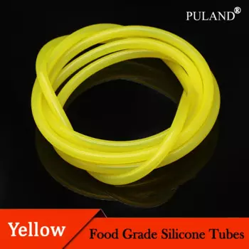 1~10M Yellow Silicone Tube Food Grade Rubber Hose ID 0.5~25mm x OD 1~31mm Flexible Aquarium Irrigation Pipes Garden Water Hoses