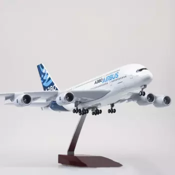 1:160 Airbus 380 Model Aircraft Civil Aircraft A380 Prototype Simulation Collection Gift Fuselage Length 45cm
