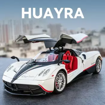 1:18 гоночный спортивный автомобиль Pagani Huayra Dinastia, модель игрушечного автомобиля из сплава и металла, игрушечный автомобиль со звуком и фотографией, коллекционная игрушка для мальчика, подарок