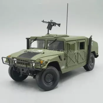 1:18 литая военная модель игрушки F-Hummer H1 SUV, копия автомобиля, коллекционная версия