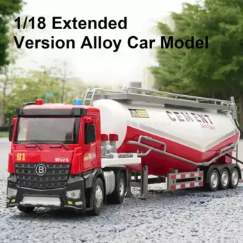 1:18 расширенная версия, прицеп из сплава, транспортная модель автомобиля, игрушка, звук, свет, дверь, миниатюрные автомобили, украшение, подарок для ребенка