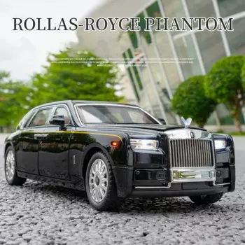 1:18 Rolls Royce фантомная Звездная фара, литая машинка, Литые и игрушечные автомобили, модель автомобиля со звуком и фотомагнитами, игрушки, подарки