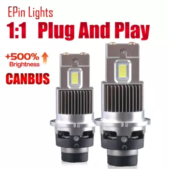 1:1 Canbus D2S D4S светодиодный передняя фара 60000LM 140W D1S D3S D2R D4R светодиодный автомобиль 6000K,Plug & Play