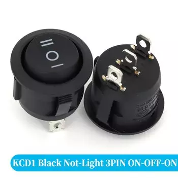 1-20 шт. круглый кулисный переключатель ВКЛ/ВЫКЛ со светодиодной подсветкой, приборная панель автомобиля, приборная панель, лодка, фургон, 12 В, 24 В/6 А, 250 В/10 А, 125 В, 2/3/4 контакта, 20 мм