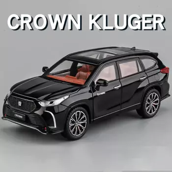 1:24 литая модель внедорожника Crown Kluger, коллекция автомобилей, имитация звука и фототехники, автомобили, игрушки для мальчиков