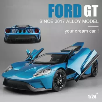 1:24 WELLY 2017 Ford GT Модель спортивного автомобиля из сплава, литая металлическая игрушка, модель автомобиля, коллекционная игрушка в подарок для мальчика