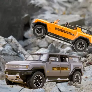 1:24 внедорожник Hummer EV внедорожник игрушечный автомобиль из сплава Коллекционная Металлическая Модель автомобиля игрушки для детей