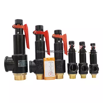 1/2 "1 дюйм наружная резьба пружинный предохранительный клапан железный корпус предохранительный выпускной клапан для воздушного компрессора винтовой машинный котел A27W-10T