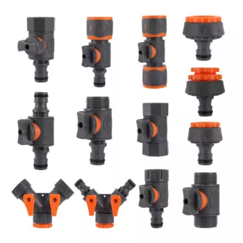 1/2 "3/4" 1 "резьба быстроразъемный клапан соединительный адаптер водяной шланг сплиттер теплица сад полив фитинги для орошения