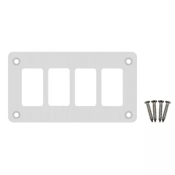 1/ 2 / 3 / 4 / 6 / 8 клавишный выключатель, алюминиевая рамка для лодки, закрепка, серебряный размер отверстия (37 мм x 21 мм)