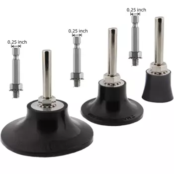 1/2/3 дюйма, 50 мм, шлифовальный диск с замком, держатель подложки, хвостовик 1/4 дюйма, абразивные инструменты и аксессуары для шлифовальных машин, резьба 6 мм и 6,35 мм