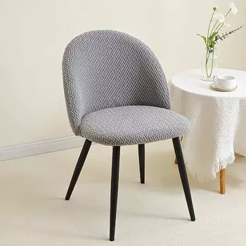 1/2/4/6 шт., мягкие жаккардовые чехлы на стулья, эластичные чехлы на стулья с низкой спинкой для столовой, чехлы на сиденья для макияжа для домашнего бара, отеля