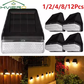Солнечные светильники HVIERO, черные, теплый белый свет