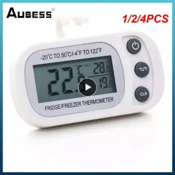 1/2/4 шт., электронный цифровой термометр для холодильника
