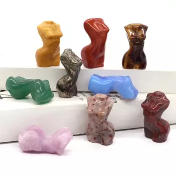 Статуэтка женская фигура из розового кварца