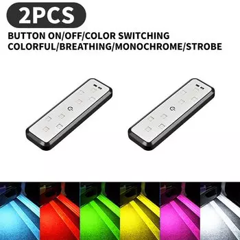 1/2 шт. дверные фонари автомобиля, светодиодный приветственный свет, магнитное управление, зарядка через USB, автоматическая открытая дверь, безопасная сигнальная лампа для предотвращения столкновений