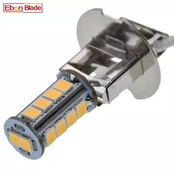 1/2 шт. H3 светодиодная лампа, теплый белый свет PK22S 2835 18SMD фонарик прожектор заменить фару для Roor Vec198 фонарь освещение 6 в
