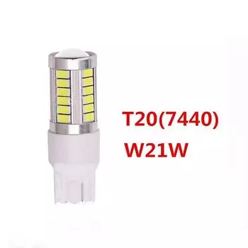 1/2x P21W PY21W Автомобильная светодиодная лампа Ba15s 1156 Bau15s T20 WY21W W21W 7443 Светодиодный сигнальный светильник высокой мощности T25 3156 3157 Автоматический фонарь заднего хода