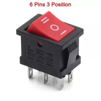 1 ~ 300 шт. кулисный переключатель серии KCD1 2/3/4/6 Pin 2/3 положения 6A/250V 10A/125V AC 15 мм x 21 мм кнопочные выключатели питания для лодок и автомобилей