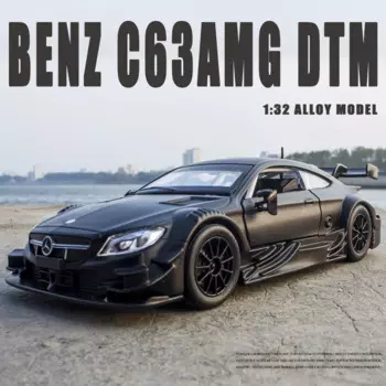 1:32 литая модель автомобиля из сплава миниатюрный Mercedes Benz C63 DTM гоночный металлический автомобиль коллекция для мальчиков для детей новые горячие продажи игрушки
