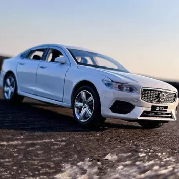 1:32 VOLVOs S90 модель автомобиля из сплава, Литые и игрушечные автомобили, металлическая модель автомобиля, высокая имитация звука и фотоколлекция, детский подарок