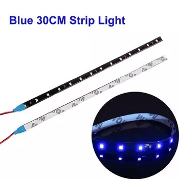 1/4/10 30 см светодиодные ленты для стайлинга автомобилей декоративный окружающий свет 15SMD водонепроницаемый светодиодный гибкий атмосферный свет красный желтый синий