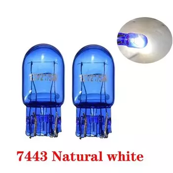 1/4/10X T20 7440 7443 W21W W21/5W Натуральный желтый Авто галогенные задние стоп-сигналы Автомобильные фары для вождения Указатели поворота Лампы белый красный