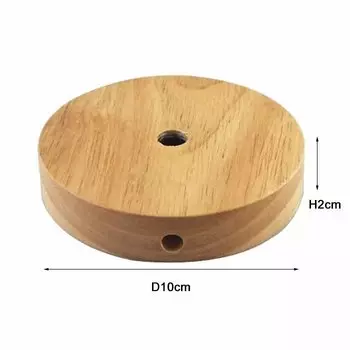 1/4/8 шт. в упаковке, современный деревянный цоколь лампы, круглый 100 мм 120 мм 150 мм, основание лампы из массива дерева, подставка для деталей светильника для настольной лампы «сделай сам»