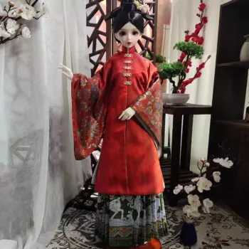 1/4 масштаб 1/3 старинный костюм BJD женский костюм ханьфу для BJD/SD MSD SD13 Big Girl C1627