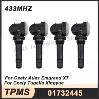 1/4 шт 01732445 Датчик давления в шинах TPMS 433 МГц для Geely Atlas Emgrand X7 Tugella Xingyue