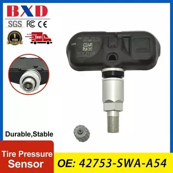1/4 шт. датчик давления в шинах 42753-SWA-A54 42753SWAA54 для Honda Accord 2008-2012, CR-V 2007-2011, подходит для 2008 автомобильных аксессуаров