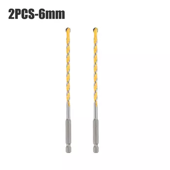 1/4 "сверло с шестигранным хвостовиком 160 мм из карбида вольфрама 5/6/8/10/12 мм для мелированного бетона, керамики, гранита, камня, дерева, пластика