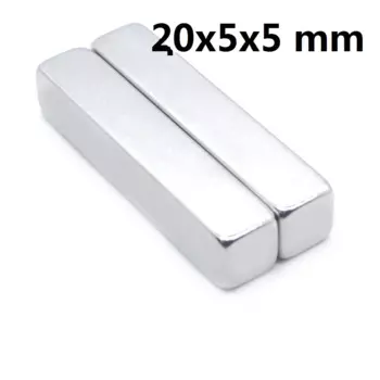 1-500 шт. 20*5*5 кубовидный Блок 20x5x5 мм супер сильный N35 высококачественные редкоземельные магниты 20x5x5 неодимовый магнит 20 мм * 5 мм * 5 мм