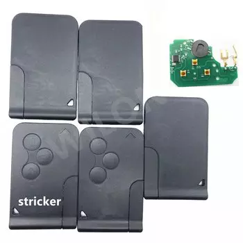 1/5/10 шт., 3 кнопки, 433 МГц, ID46 PCF7947, получип, умный удаленный автомобильный ключ для Renault Megane 2 Scenic Card II