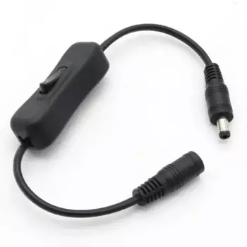 1/5/10 шт. выключатель света постоянного тока 12 В штекер и гнездо шнур питания разъем постоянного тока 304 переключатель 5 В 12 В 24 В светодиодная панель