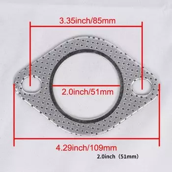 1/5 шт. фланцевая прокладка выхлопной трубы автомобиля 51/55/60/63/70/76 мм прокладка впускной трубы выхлопной трубы 2,0/2,16/2,36/2,5/2,75/3,0 дюйма
