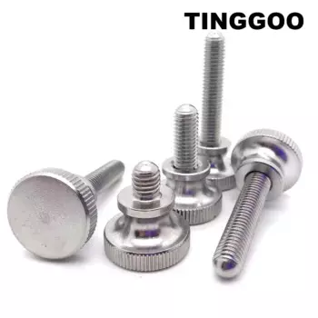 TINGGOO Винты с накатанной головкой из нержавеющей стали М2-M10 DIN464